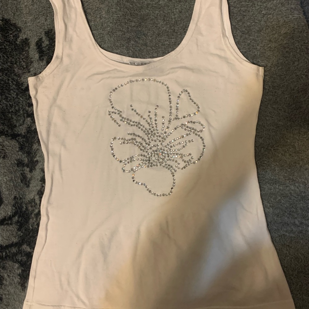 Selling a white tank top from ISABEL size Small